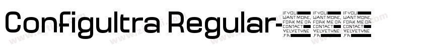 Configultra Regular字体转换
